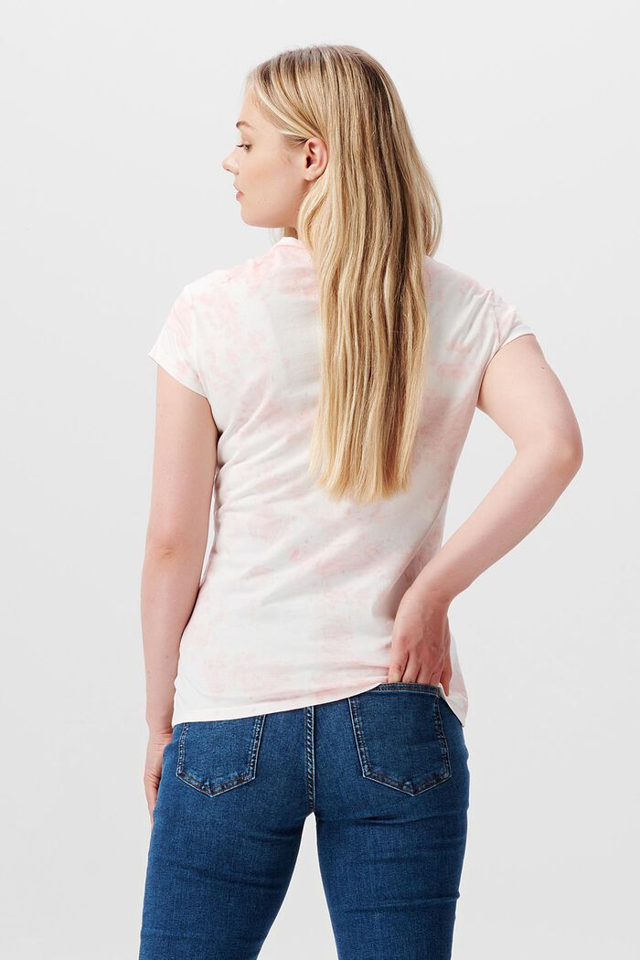 Bavlněné tričko, batika ice dye, BLUSH, detail image number 1