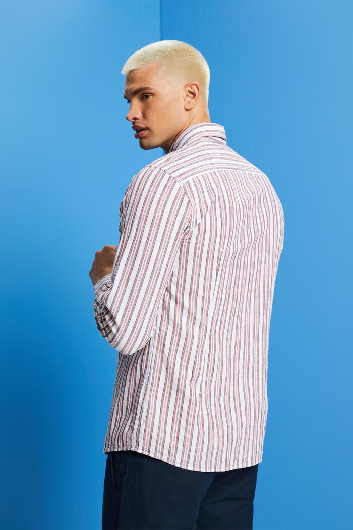 Pruhovaná bavlněná košile, NEW WHITE, detail image number 3