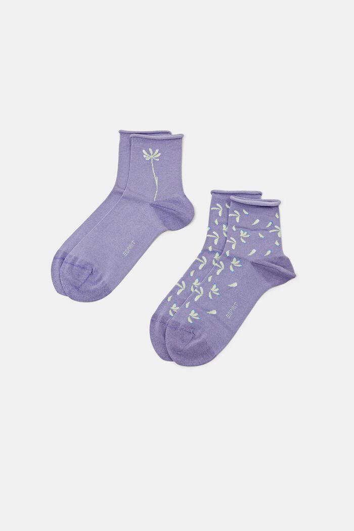 Ponožky z pleteniny s potiskem, 2 páry v balení, THIMBLE, detail image number 0