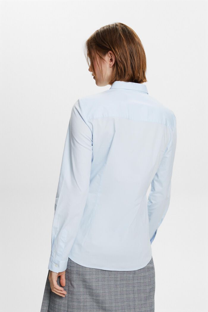 Popelínová košile s dlouhým rukávem, PASTEL BLUE, detail image number 4