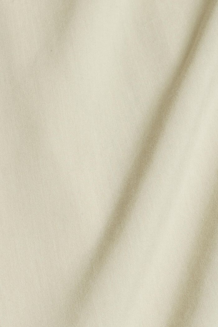 Halenka s polodlouhými rukávy, ze směsi s bavlnou, DUSTY GREEN, detail image number 4