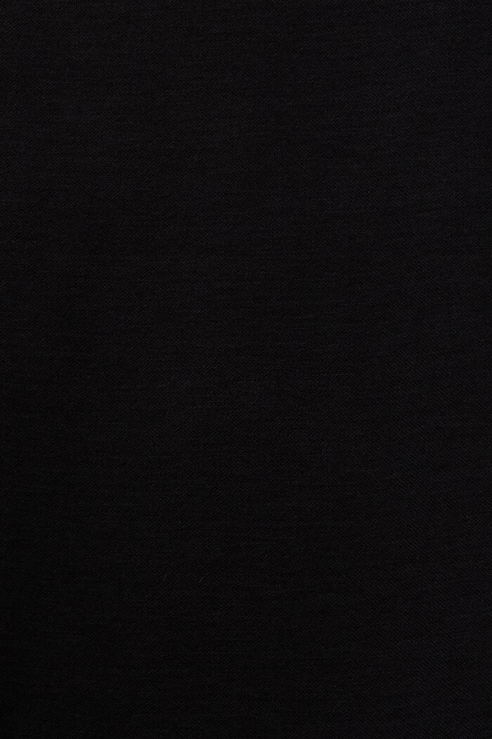 Košilové šaty z punto žerzeje, BLACK, detail image number 5
