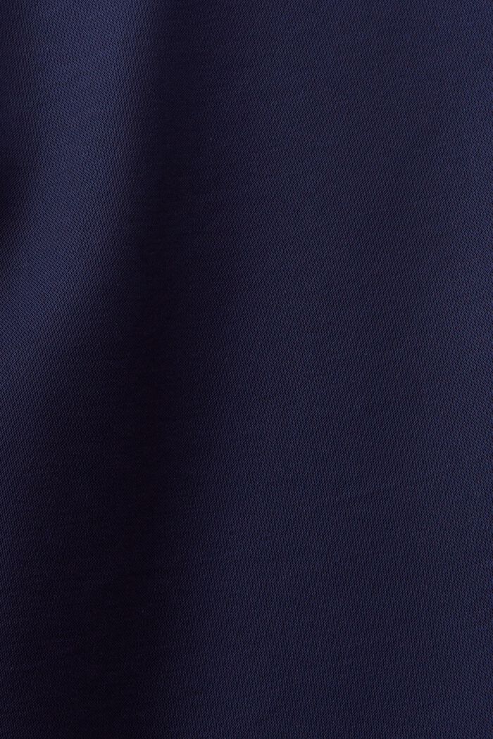 Saténová halenka s dlouhým rukávem, DARK BLUE, detail image number 5