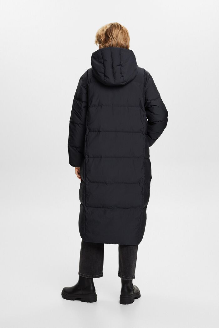 Péřový kabát s kapucí, BLACK, detail image number 3