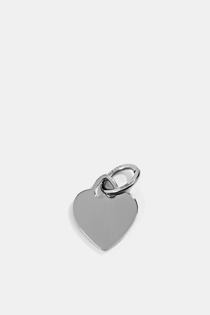 Nerezový přívěsek ve tvaru srdce, SILVER, detail image number 0