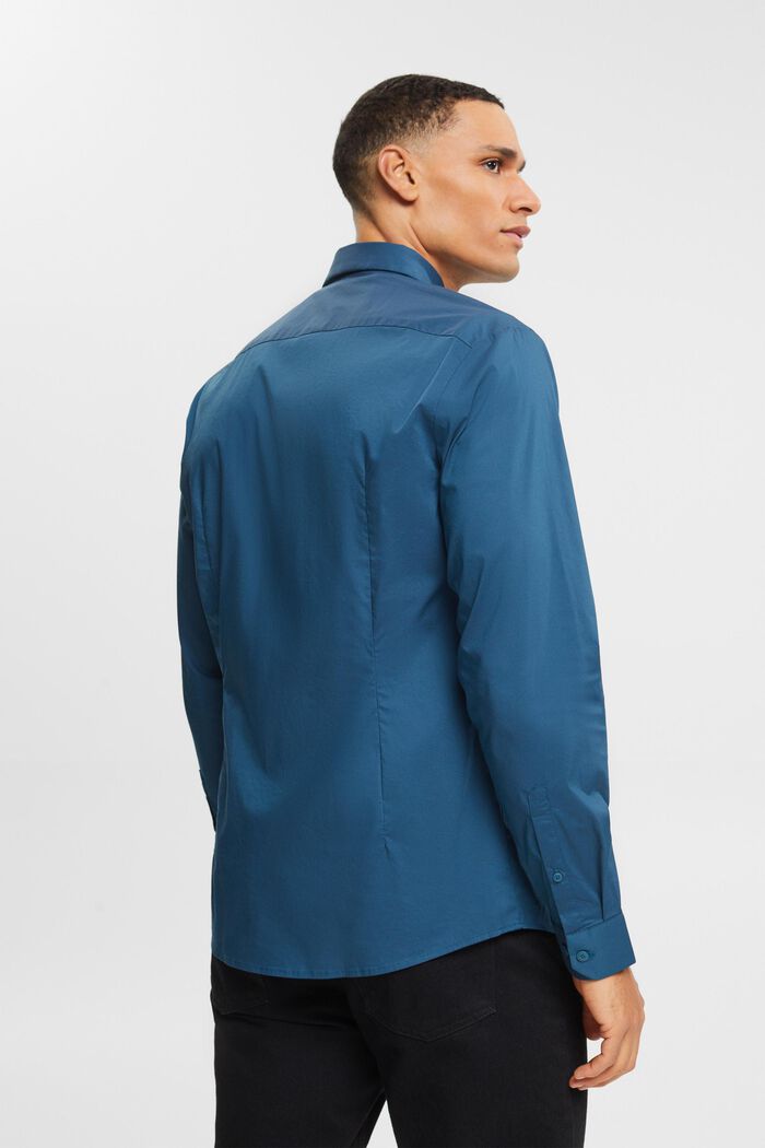 Tričko s úzkým střihem, PETROL BLUE, detail image number 3