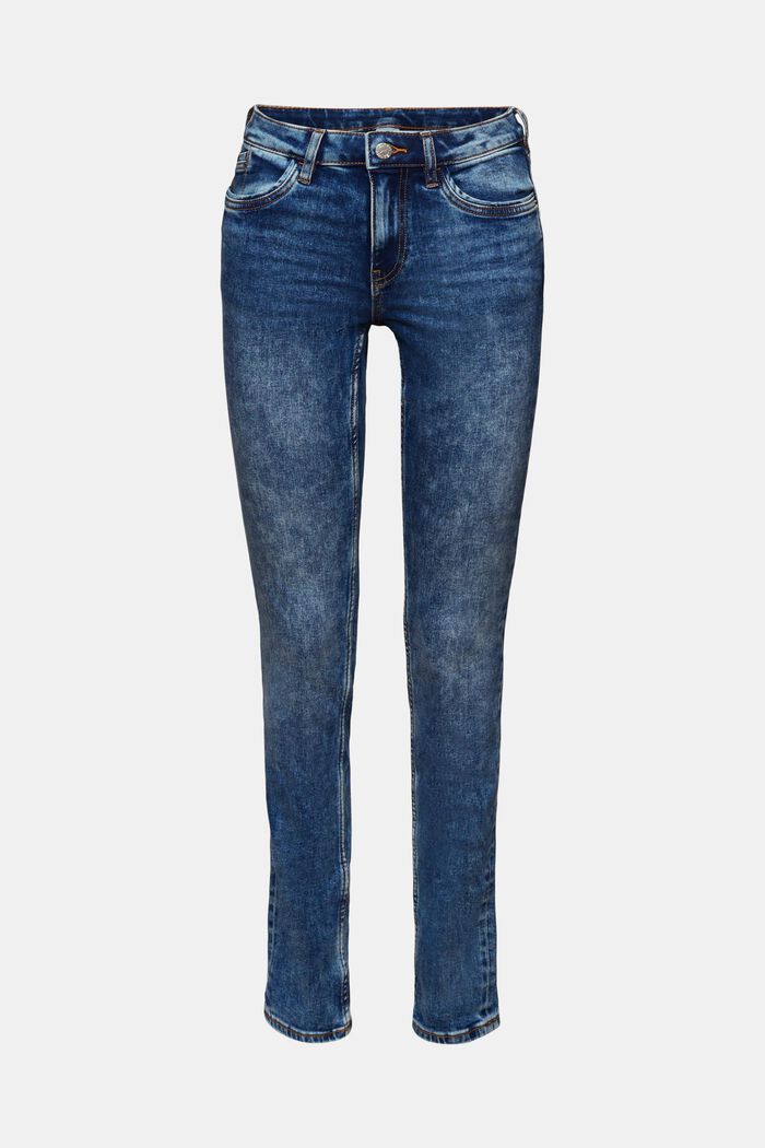 Strečové džíny s úzkým střihem Slim Fit, BLUE MEDIUM WASHED, detail image number 7