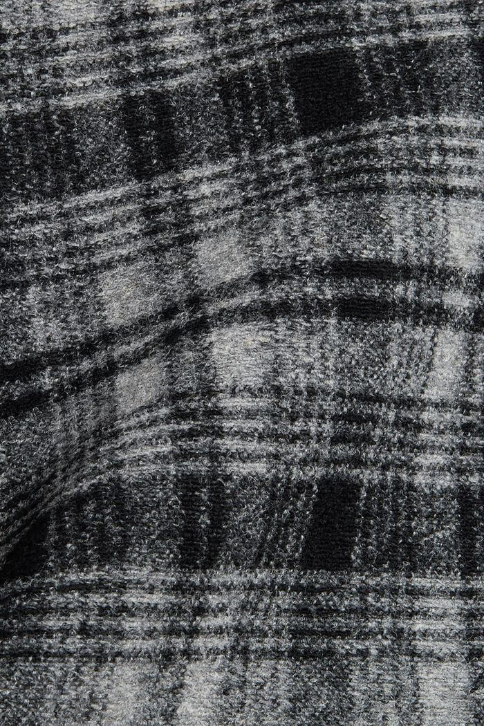 S vlnou: bunda s károvaným vzorem, BLACK, detail image number 4