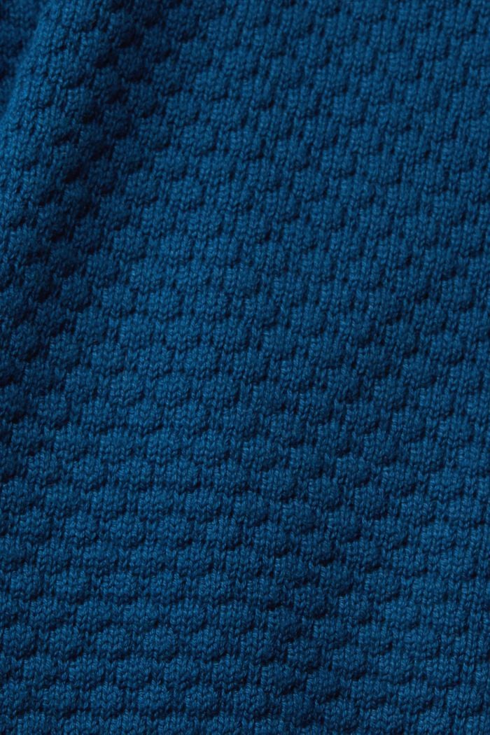 Pulovr z pleteniny se strukturou, NEW PATROL BLUE, detail image number 5