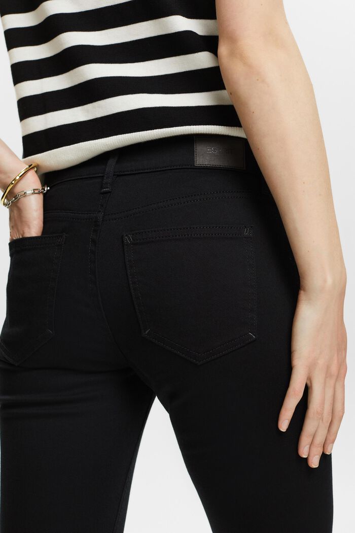 Skinny džíny se střední výškou pasu, BLACK RINSE, detail image number 3
