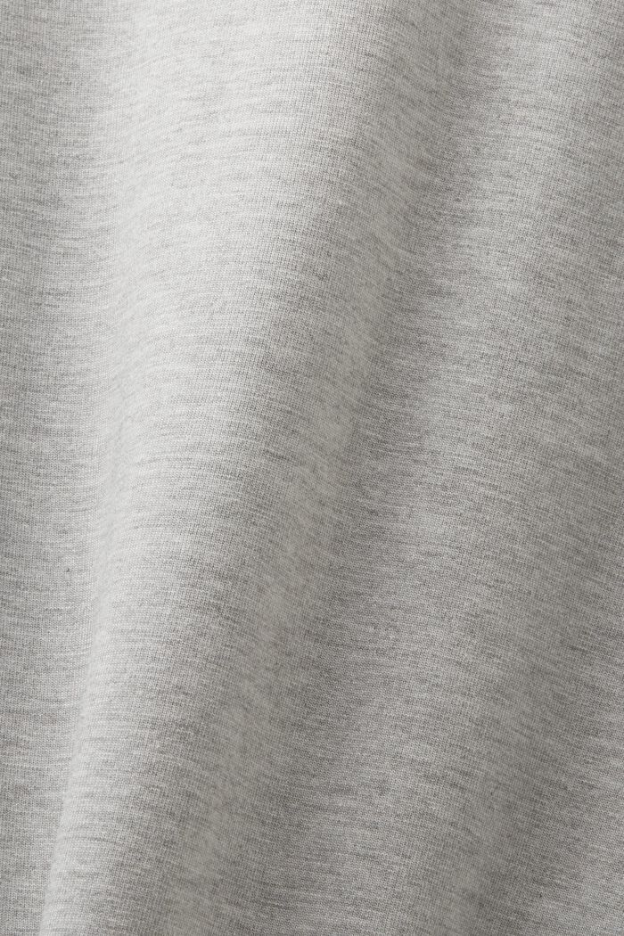 Tričko s logem, z bavlny pima, LIGHT GREY, detail image number 5