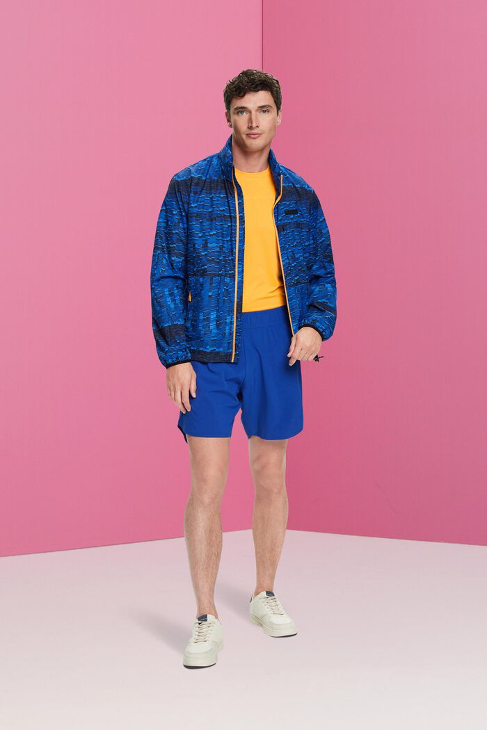 Sportovní šortky s kapsami na zip, BRIGHT BLUE, detail image number 4