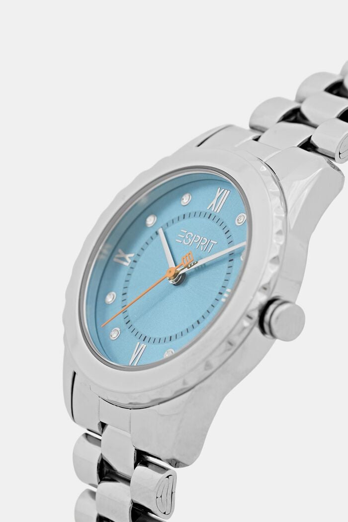 Nerezové hodinky s článkovým náramkem, SILVER, detail image number 1