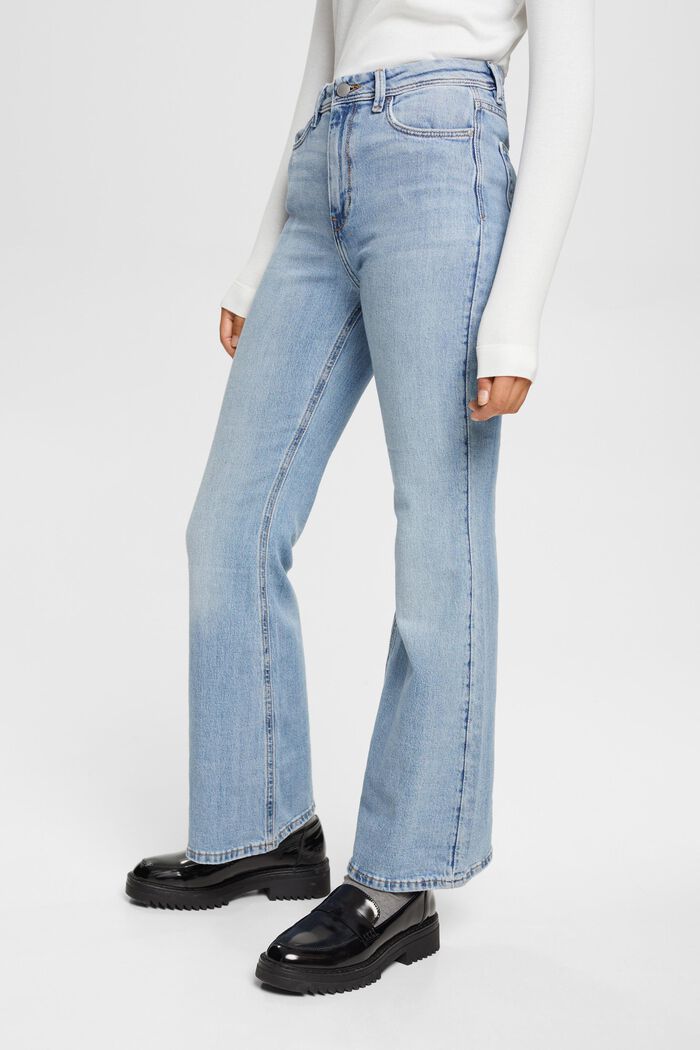 Rozšířené džíny s vysokým pasem, BLUE MEDIUM WASHED, detail image number 0