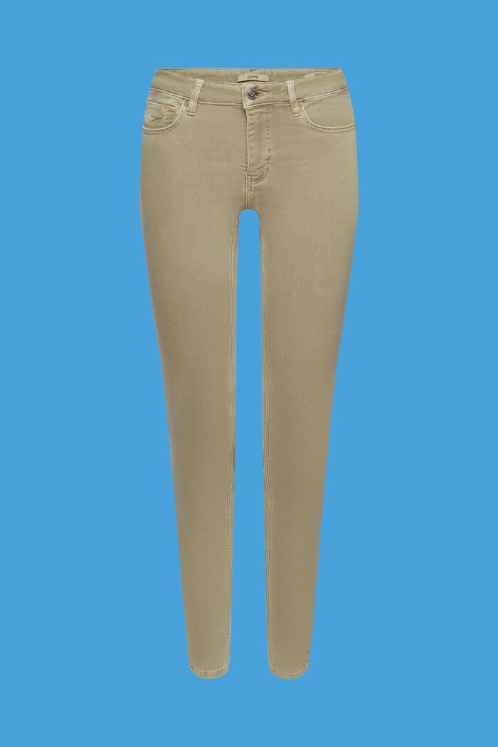 Skinny džíny se střední výškou pasu, LIGHT KHAKI, detail image number 6