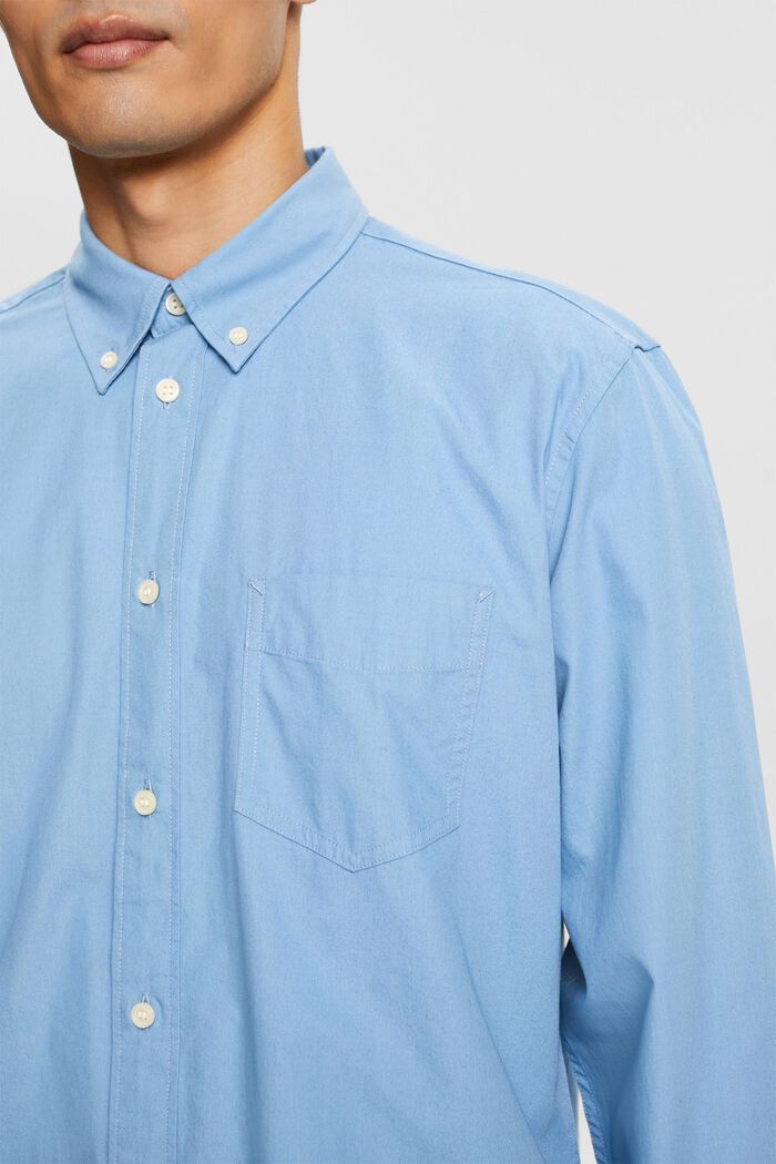 Propínací popelínová košile, 100 % bavlna, LIGHT BLUE, detail image number 2