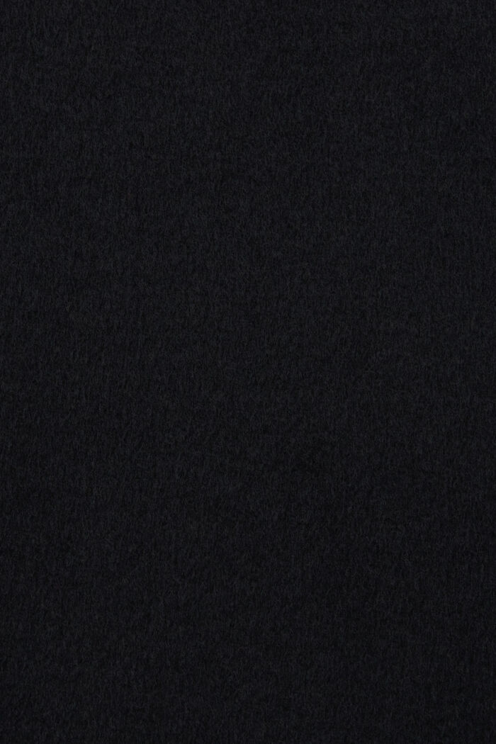 Dvouřadý kabát ze směsi s vlnou, BLACK, detail image number 5