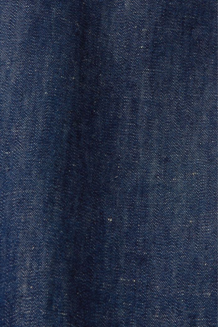 Košile s krátkým rukávem, džínový vzhled, BLUE BLACK, detail image number 7