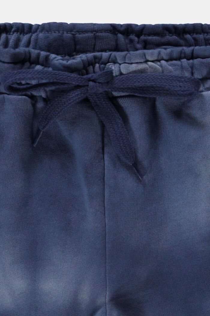 Šortky z teplákoviny s batikovaným vzhledem, GREY BLUE, detail image number 2