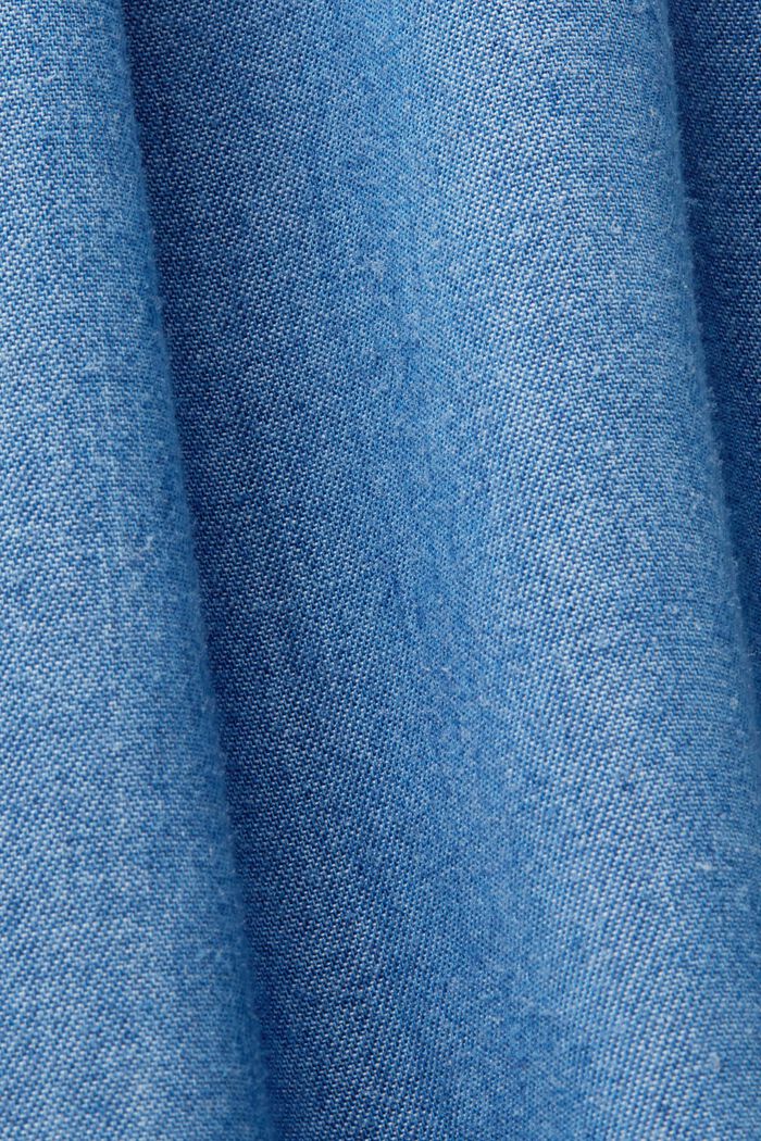 Halenka bez rukávů v džínovém vzhledu, TENCEL™, BLUE MEDIUM WASHED, detail image number 5