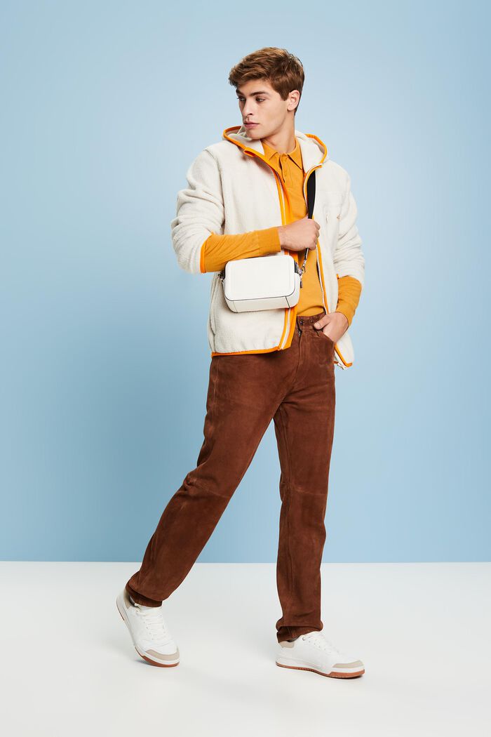Semišové kalhoty s rovnými nohavicemi, BARK, detail image number 1