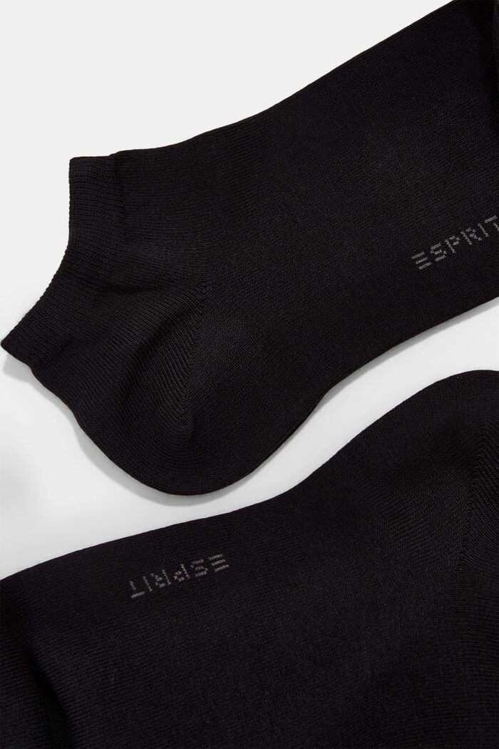 Nízké ponožky ze směsi s bio bavlnou, 10 párů v balení, BLACK, detail image number 1