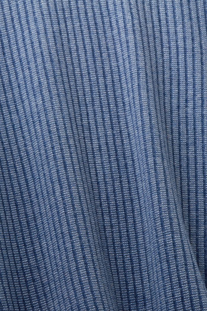 Dvoubarevný pulovr z žebrové pleteniny, BLUE, detail image number 5