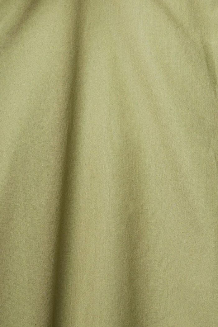 Šaty v áčkové linii z bio bavlny, LIGHT KHAKI, detail image number 5