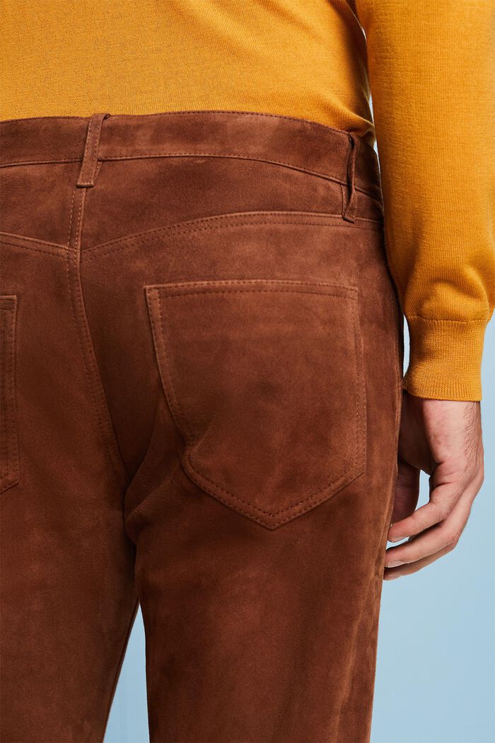 Semišové kalhoty s rovnými nohavicemi, BARK, detail image number 4