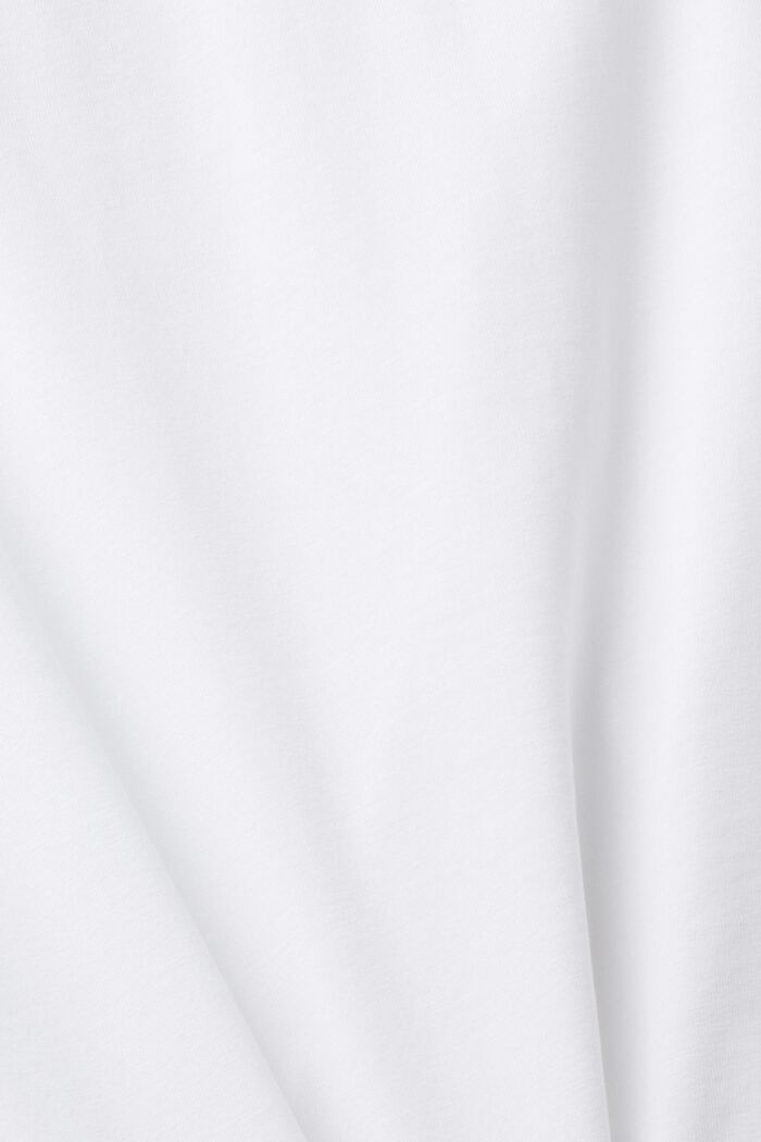 Žerzejové tričko s aplikací, NEW WHITE, detail image number 4