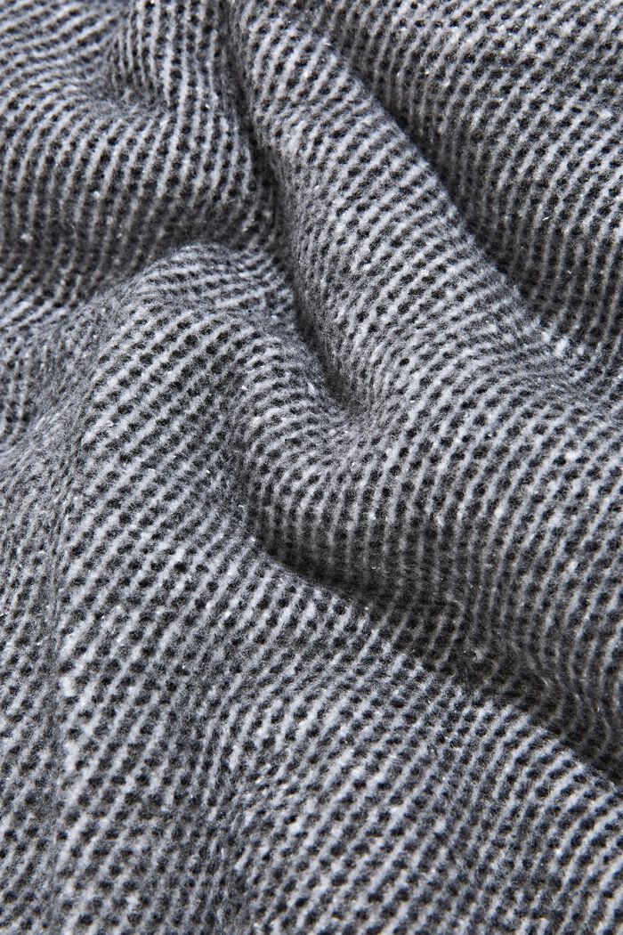 Měkký pléd ze směsi s bavlnou, ANTHRAZIT, detail image number 2