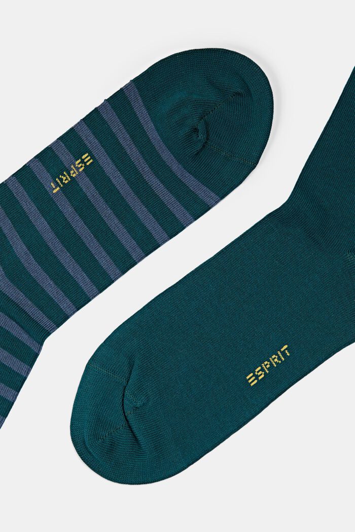 Ponožky z hrubé pleteniny, 2 páry, PETROL, detail image number 1