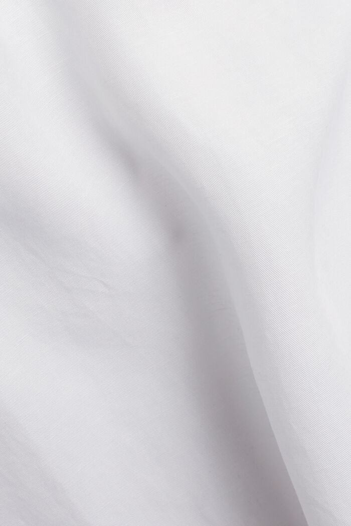 Oversize halenka ze směsi bavlny lyocellu a lnu, WHITE, detail image number 4