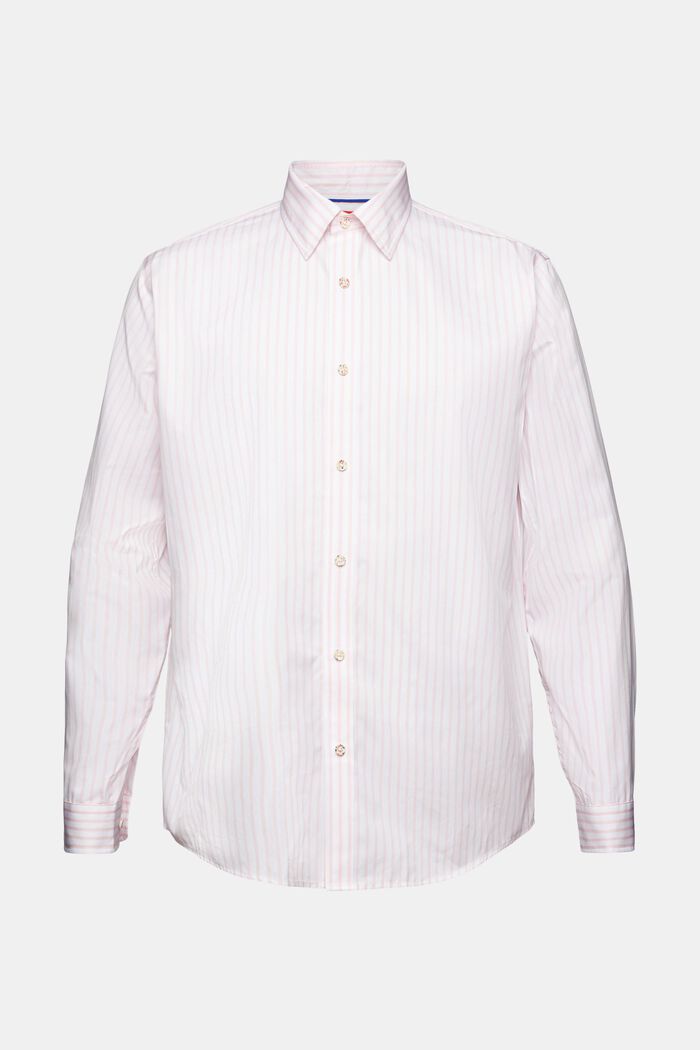 Pruhovaná košile z bavlněného popelínu, PASTEL PINK, detail image number 6