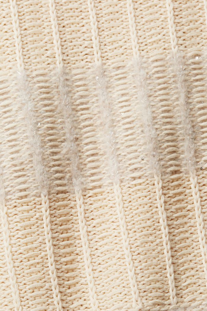 Strukturovaný pulovr s flitry, OFF WHITE, detail image number 6