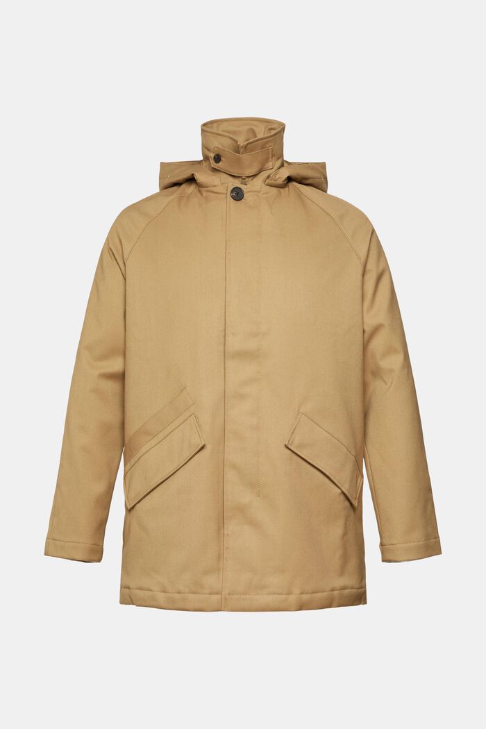 Kabát s odepínací kapucí, KHAKI BEIGE, detail image number 5