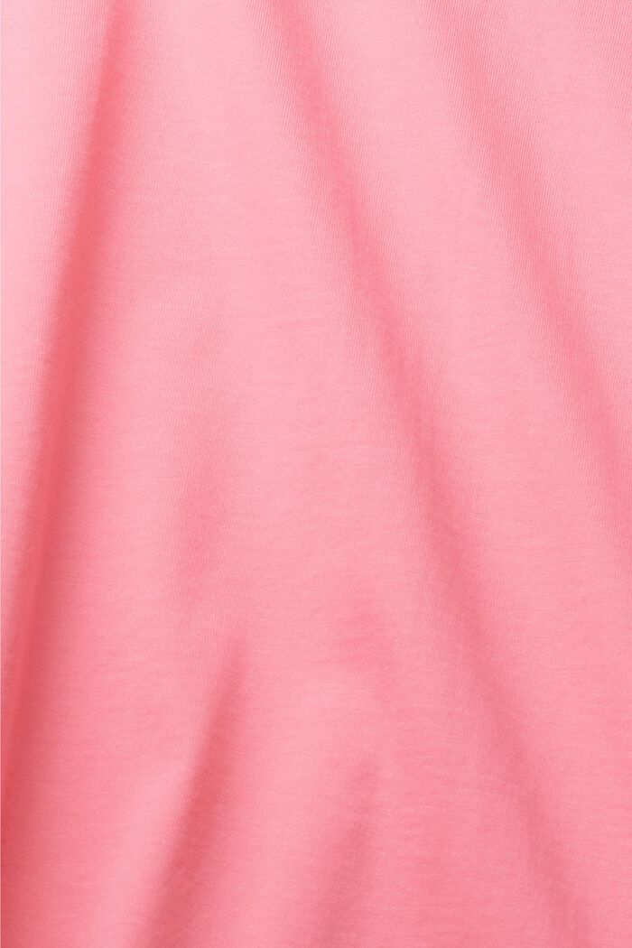 Oversize tričko se špičatým výstřihem, PINK FUCHSIA, detail image number 6