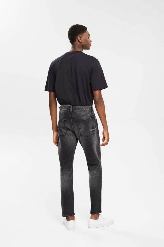 Strečové džíny se sepraným vzhledem, BLACK MEDIUM WASHED, detail image number 5
