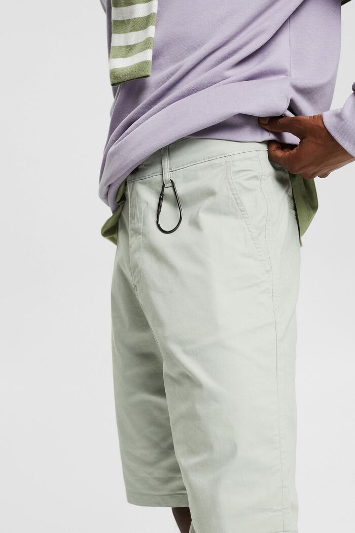 Krátké kalhoty z bio bavlny, LIGHT KHAKI, detail image number 2