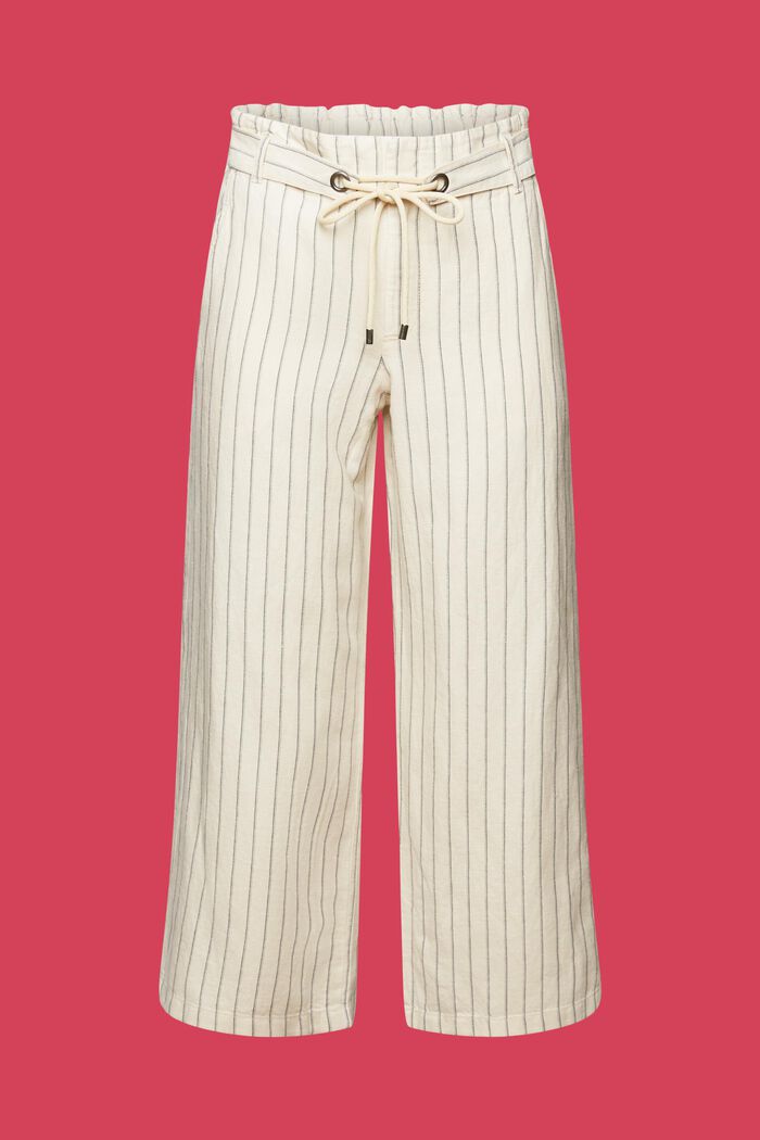 Kalhotová sukně s vázacím páskem, směs bavlny a lnu, ICE, detail image number 7