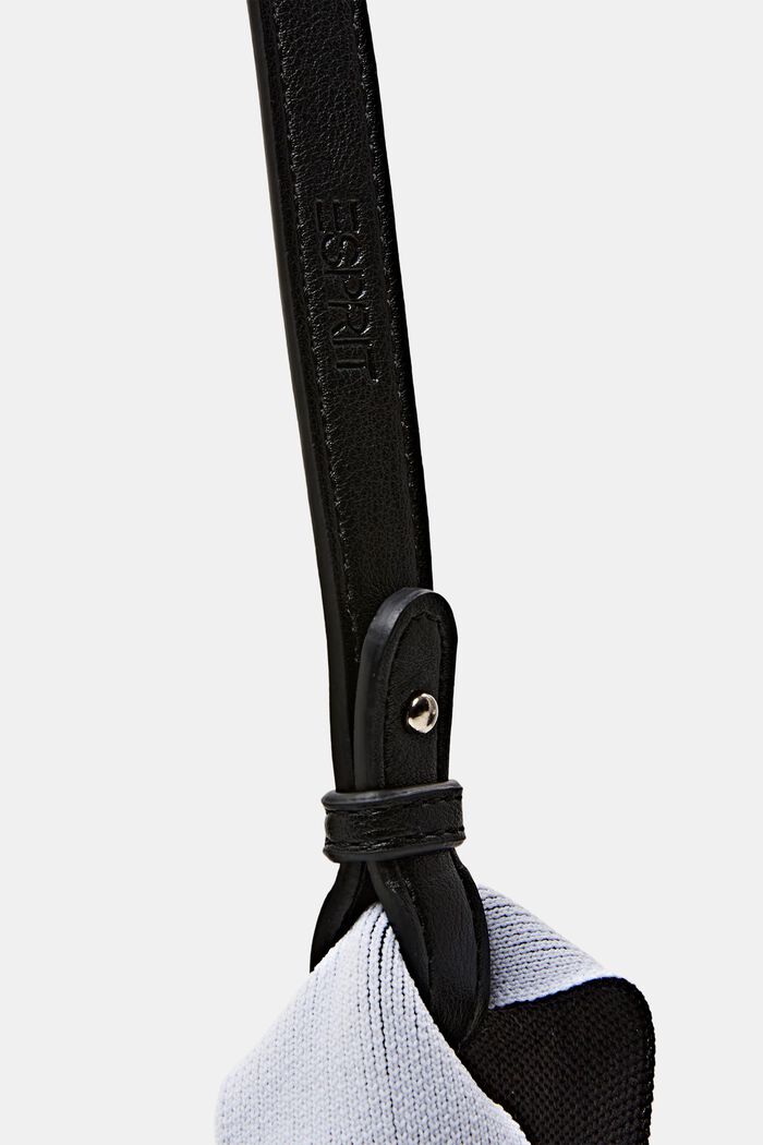 Kabelka tote s mřížkovým vzorem, BLACK, detail image number 1