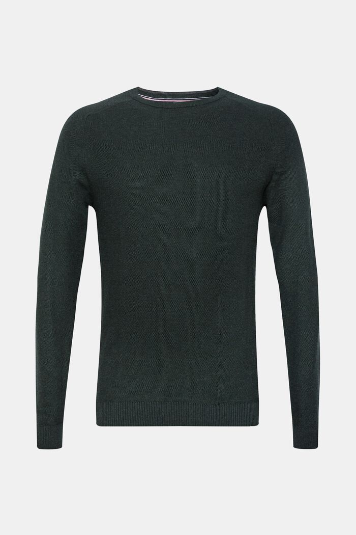 Piké svetr, 100% bavlna, DARK GREEN, detail image number 0