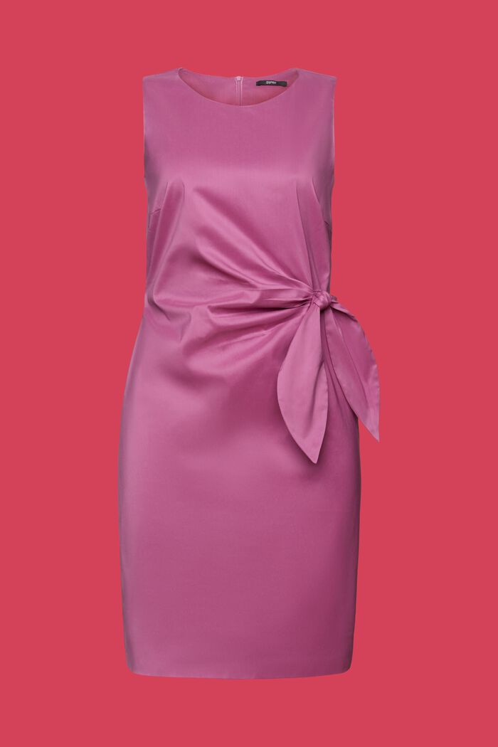 Pouzdrové šaty s malým uzlem, VIOLET, detail image number 5