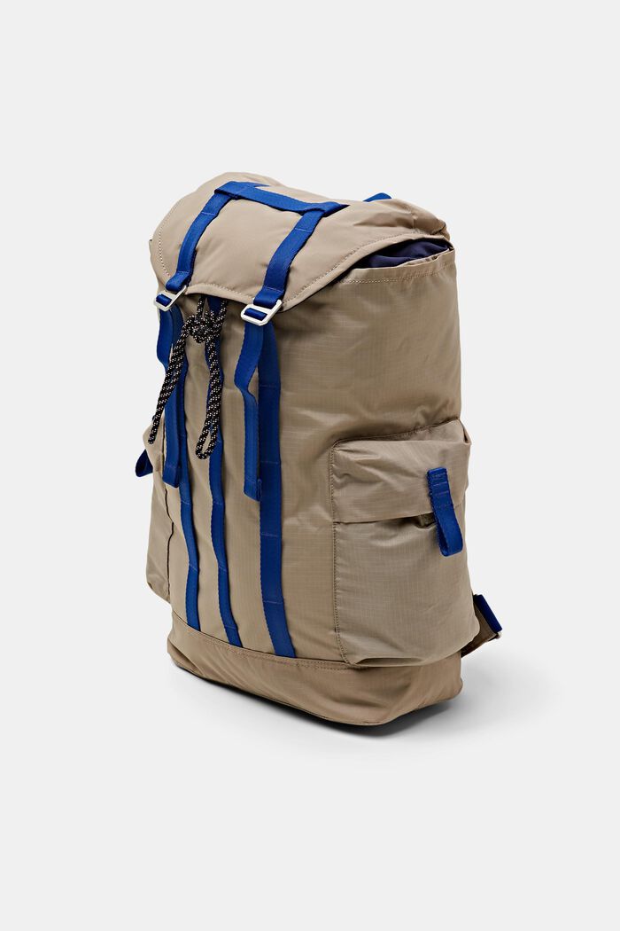 Dvoubarevný ruksak z ripstopu, LIGHT TAUPE, detail image number 2