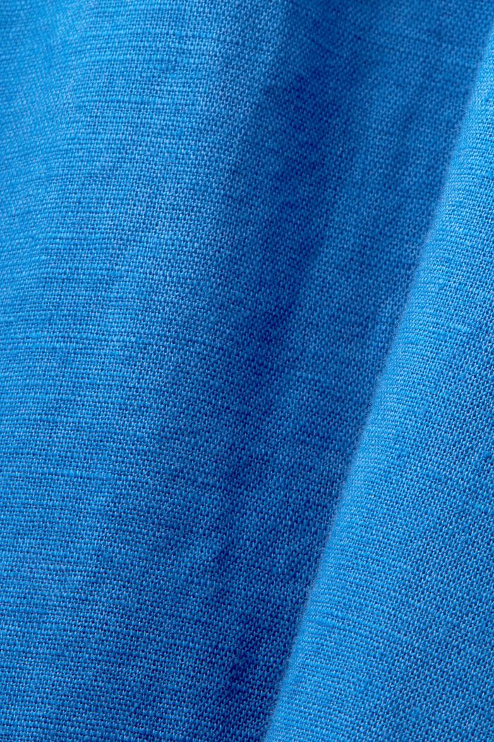 Mini šaty, směs s bavlnou a se lnem, BRIGHT BLUE, detail image number 5