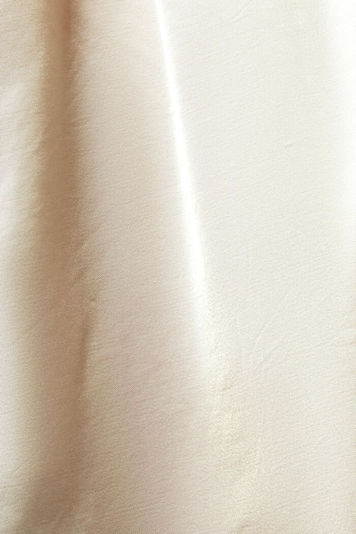 Saténová halenka s límcem s klopami, LENZING™ ECOVERO™, DUSTY NUDE, detail image number 4