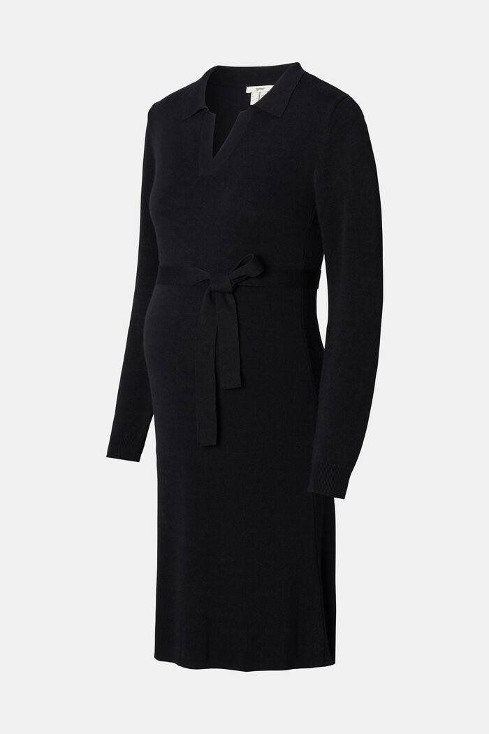 Dresses knitted, BLACK INK, detail image number 4