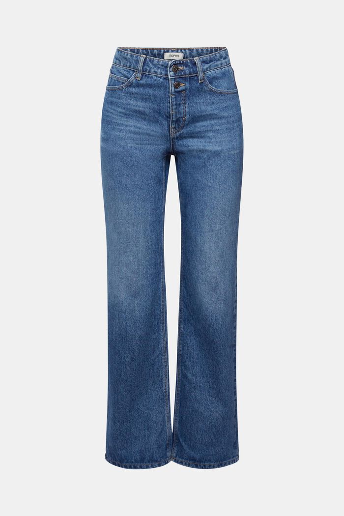 Zkrácené strečové džíny s rozšířeným střihem