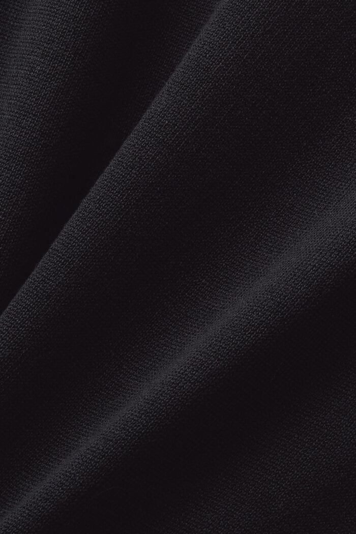 Pletené midi šaty se stojáčkem, BLACK, detail image number 3