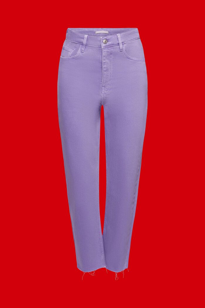 Zkrácené kalhoty s roztřepenými lemy, PURPLE, detail image number 6